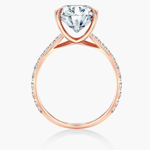 Pierścionek zaręczynowy Share Your Love: różowe złoto, diamenty